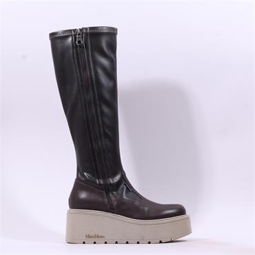 Marco Moreo Vale Side Zip Knee High - Brown Taupe